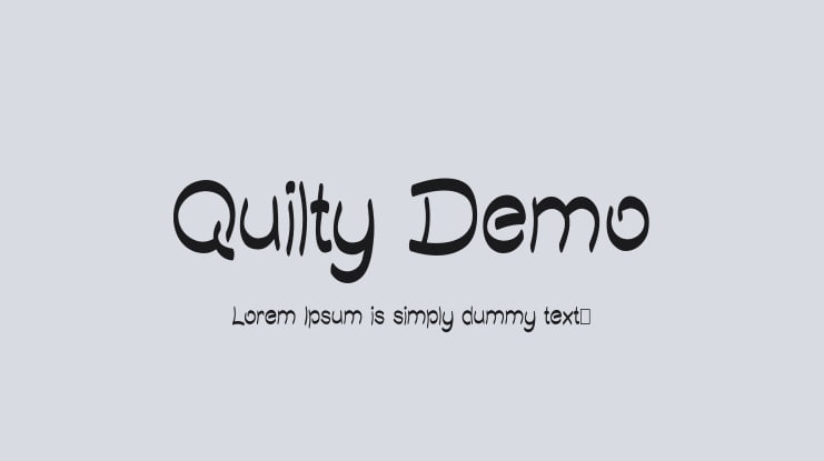 Quilty Demo Font