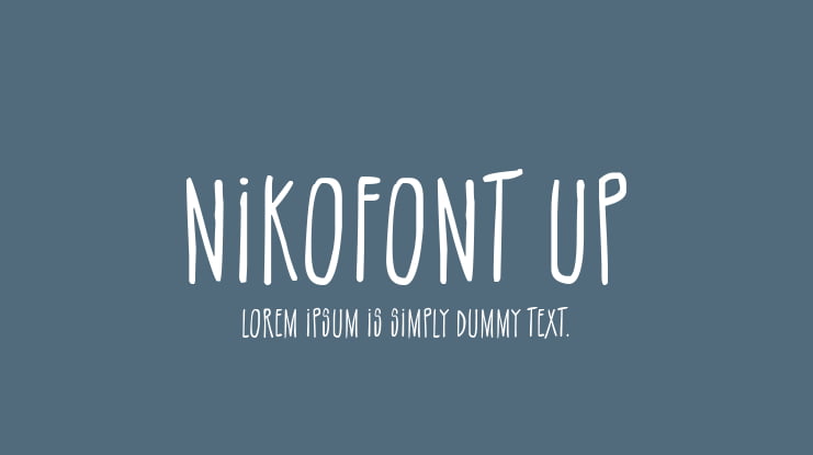 NikoFont Up Font