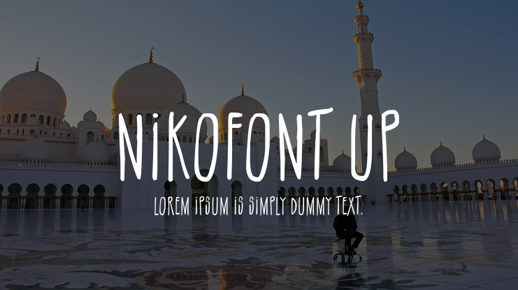 NikoFont Up Font