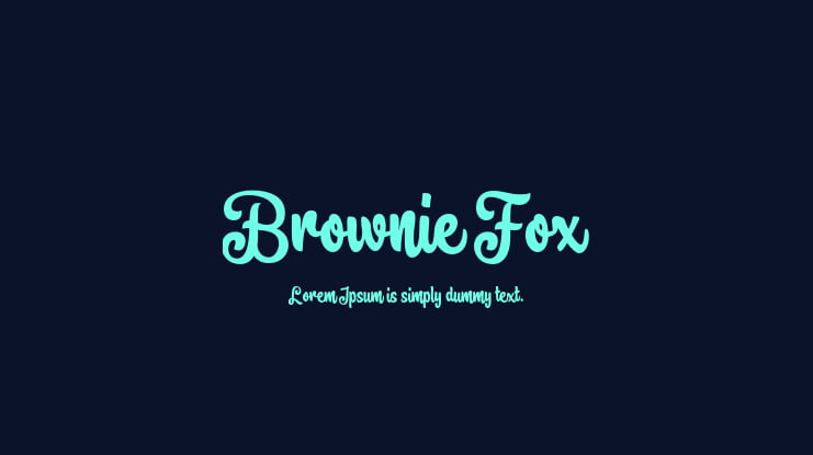 Brownie Fox Font