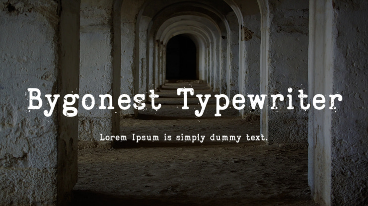 Bygonest Typewriter Font
