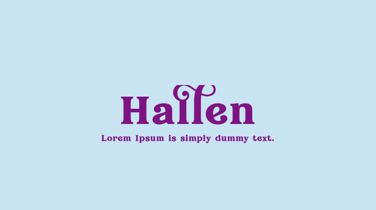 Hallen Font