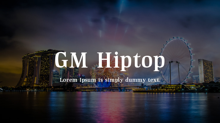 GM Hiptop Font
