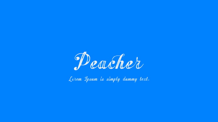 Peacher Font