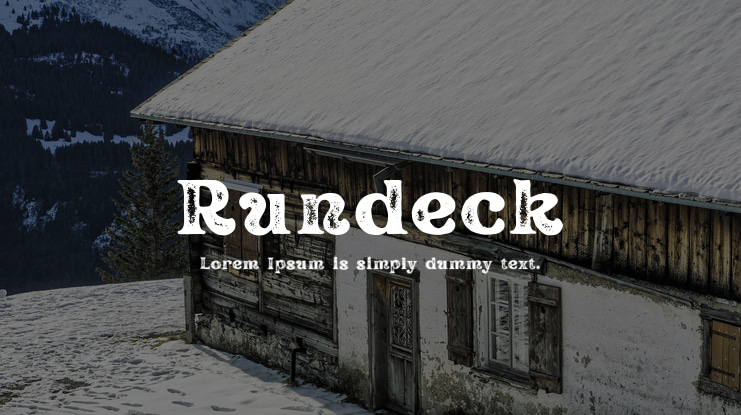 Rundeck Font