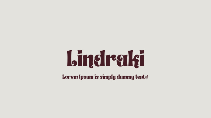 Lindraki Font