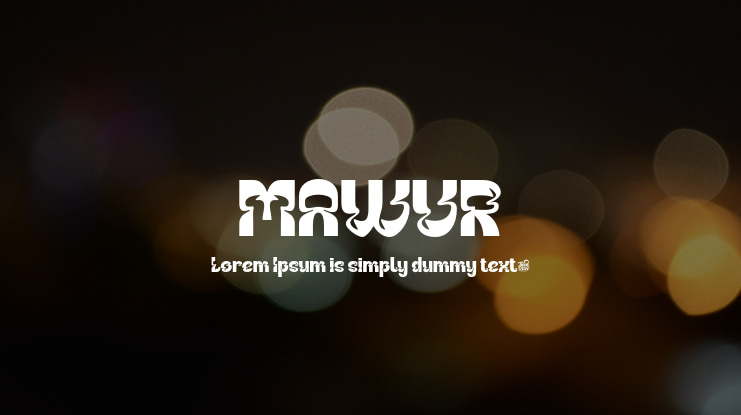 MAWUR Font