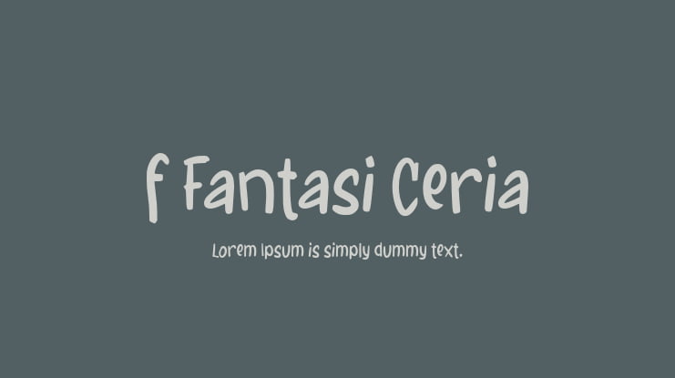 f Fantasi Ceria Font