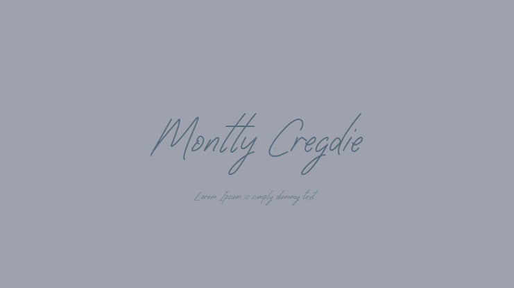 Montty Cregdie Font