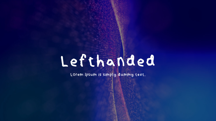 Lefthanded Font Family