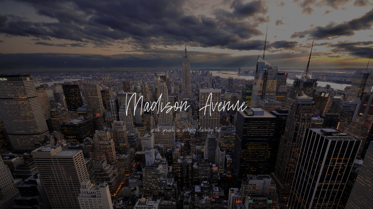 Madison Avenue Font