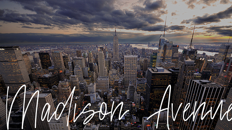 Madison Avenue Font