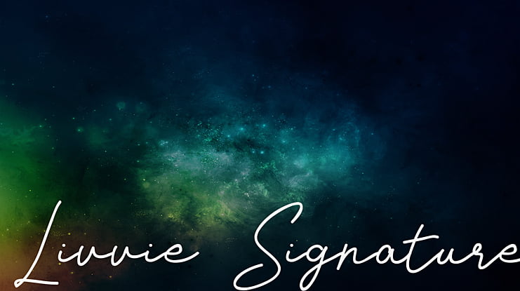 Livvie Signature Font