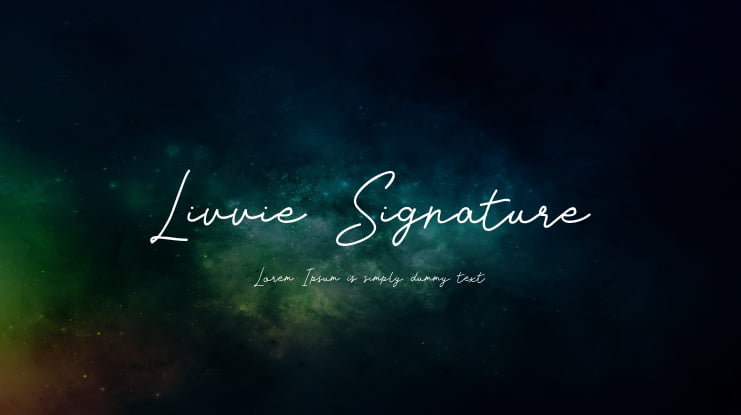 Livvie Signature Font