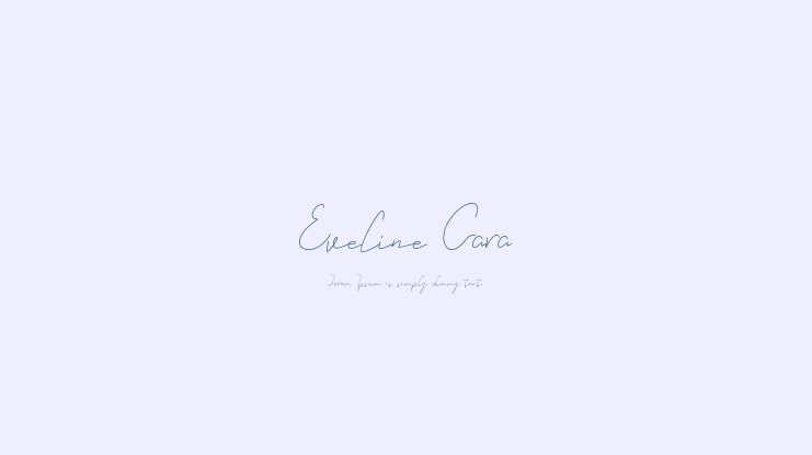 Eveline Cara Font