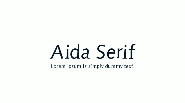 Aida Serif Font Family