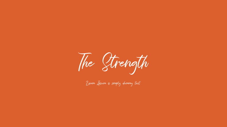 The Strength Font