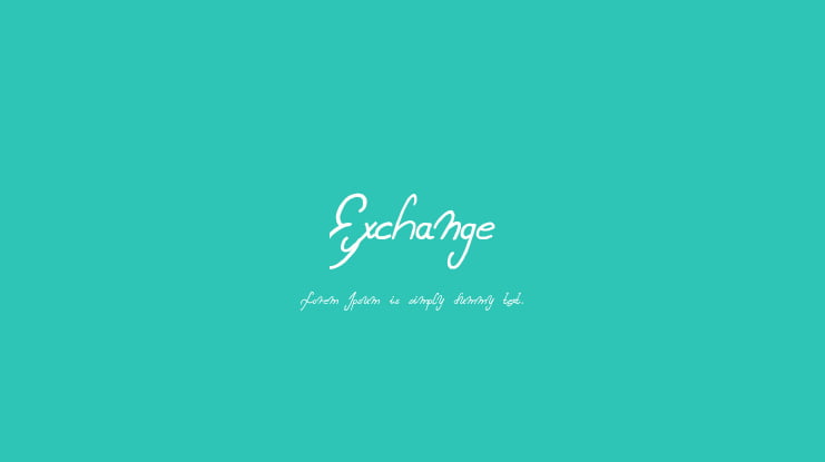 Exchange Font
