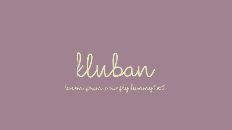 kluban Font