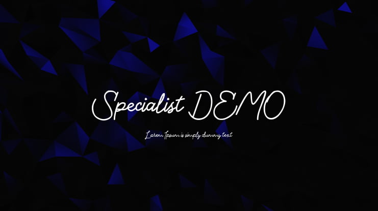 Specialist DEMO Font Family