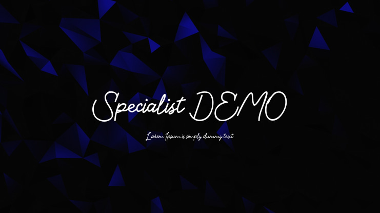 Specialist DEMO Font Family