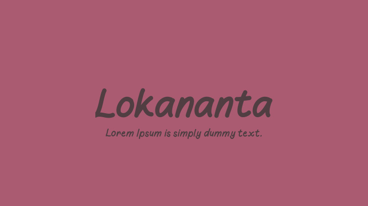 Lokananta Font