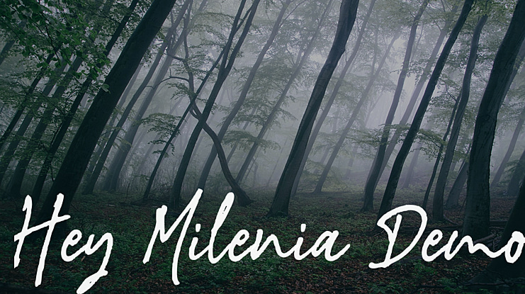 Hey Milenia Demo Font
