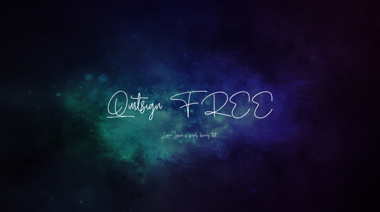 Qurtsign FREE Font