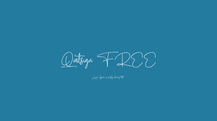 Qurtsign FREE Font