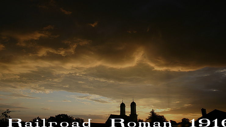 Railroad Roman 1916 Font Family