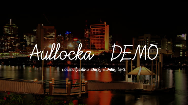 Aullocka - DEMO Font