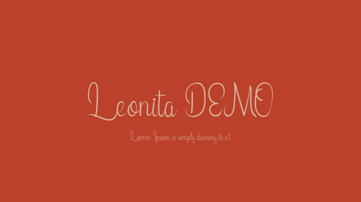 Leonita DEMO Font Family