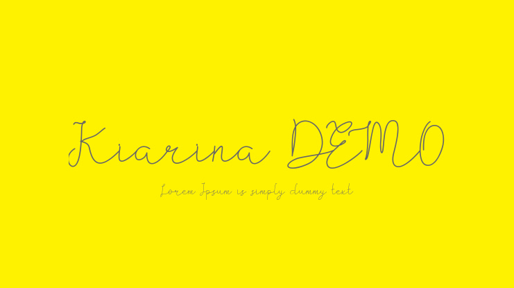 Kiarina DEMO Font Family