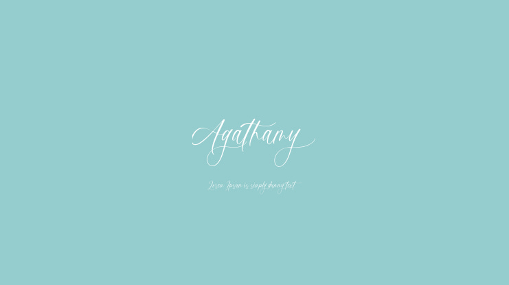 Agathamy Font