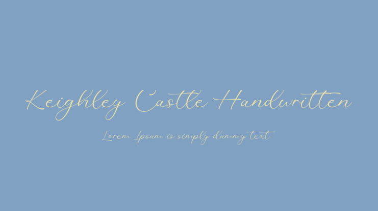 Keighley Castle Handwritten Font