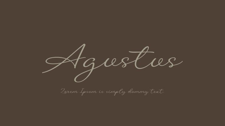 Agustus Font