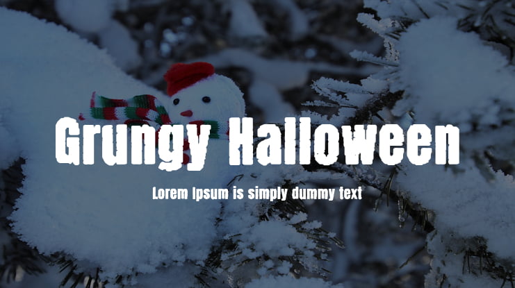 Grungy Halloween Font Family