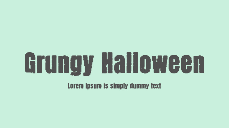 Grungy Halloween Font Family