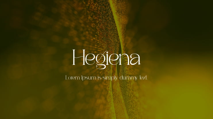 Hegiena Font