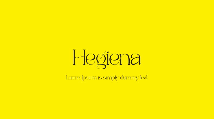 Hegiena Font