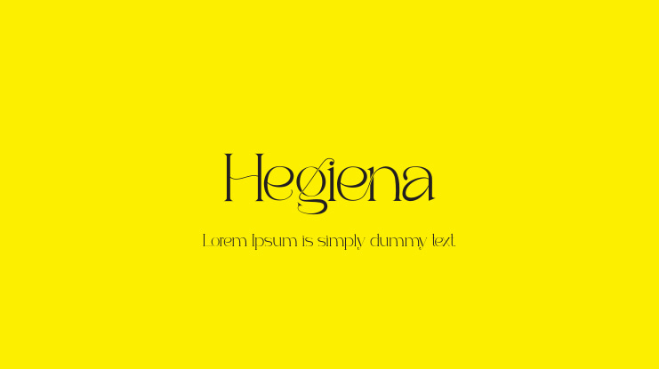 Hegiena Font