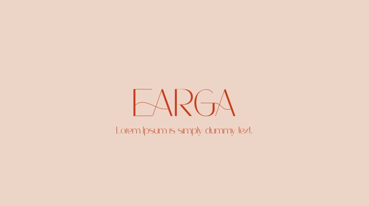 EARGA Font