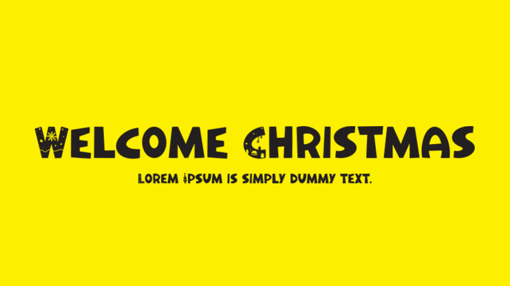Welcome Christmas Font