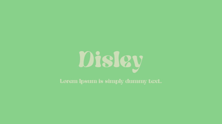 Disley Font
