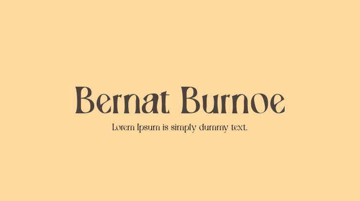 Bernat Burnoe Font