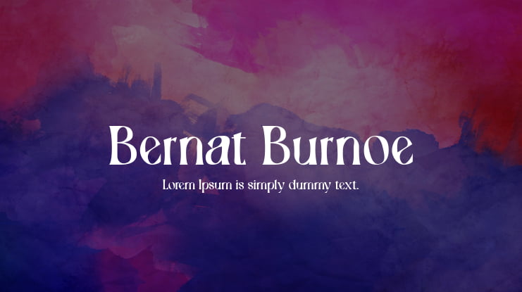 Bernat Burnoe Font
