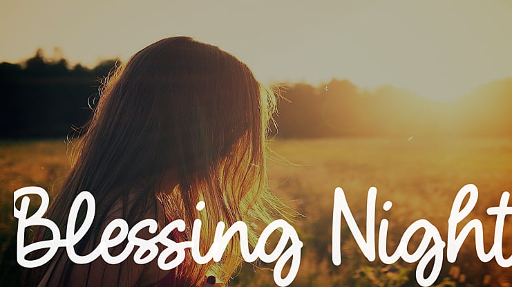 Blessing Night Font