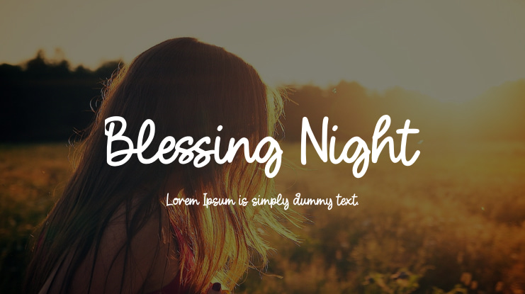 Blessing Night Font