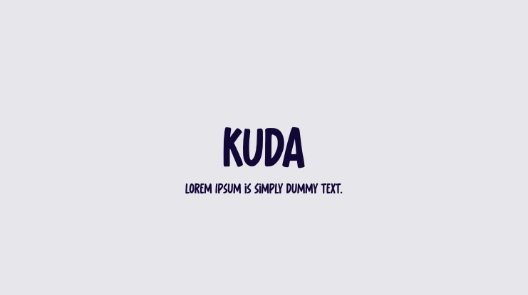 kuda Font