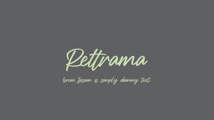 Rettrama Font